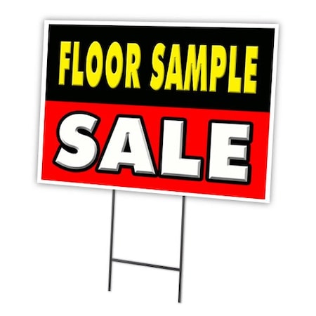 Signmission Floor Sample Sale Yard Sign & Stake outdoor plastic coroplast window, C-1216 Floor Sample Sale C-1216 Floor Sample Sale